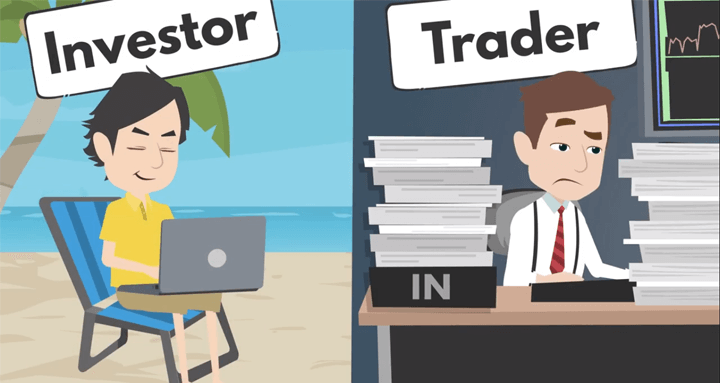 sự khác biệt giữa trader và investor