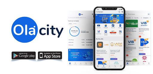 Giao diện app Ola City