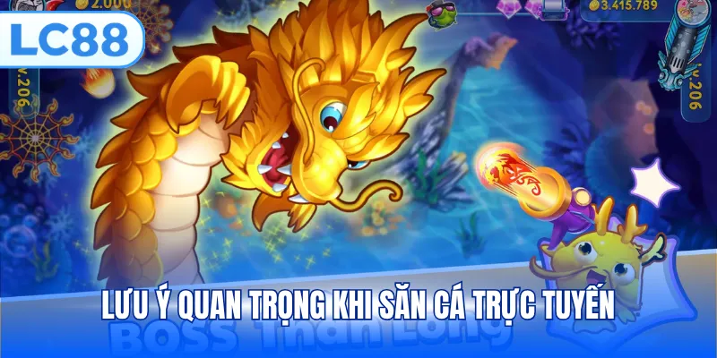 Lưu ý quan trọng khi săn cá trực tuyến
